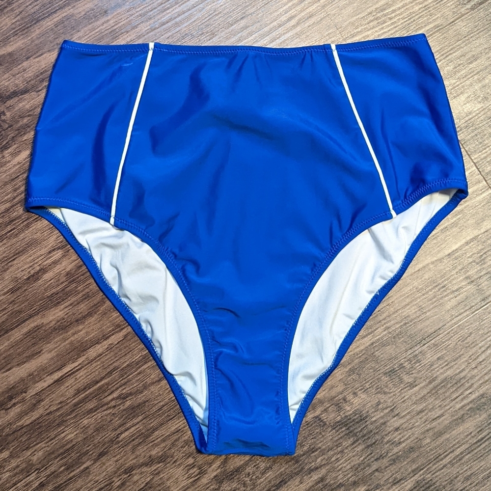 🔴2/$30 - NWT Cupshe Blue High Waisted Swimsuit Bottom